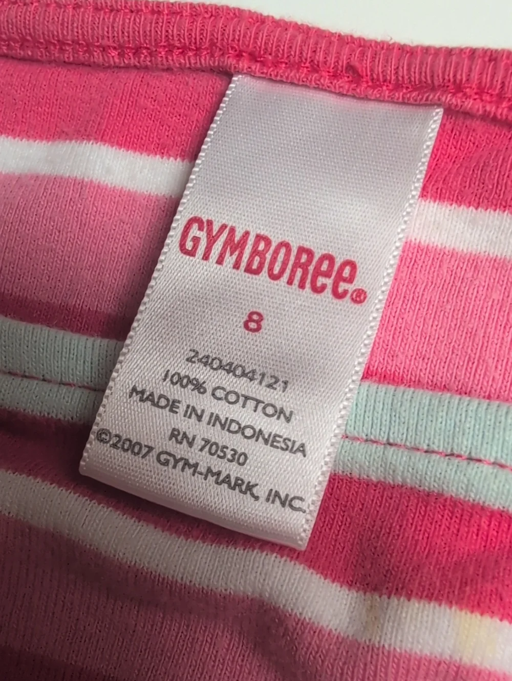 🍁2/$7🍁 GYMBOREE Pink Orange White Striped Top